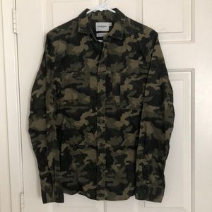 Never Worn Camouflage Button Down Shirt